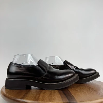 Mocasines Brunello Cucinelli Italia para mujer de cuero marrón brillante con plataforma talla 40 Foto 1 de 4