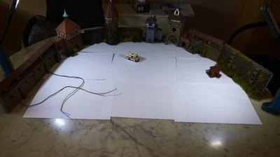 Faller, H0, Festungsmauer, Burgmauer mit teilweise Beleuchtung LED - Bild 1 von 4