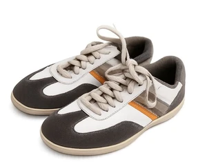 Zapatillas informales Perry Ellis America para hombre 9 – Retro blanco/gris/naranja - Imagen 1 de 6