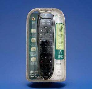 Logitech Harmony 300i Uniwersalny pilot Czarny NOWY zapieczętowany telewizor magnetowid dvd - Zdjęcie 1 z 4