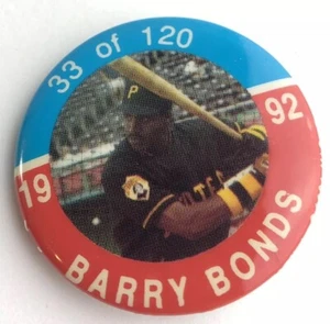 12 - 1991-92 BASEBALL BUTTONS Pin Back MLB 1-1/2" Bonds Grace Abbott Ventura ⚾️ - Bild 1 von 7