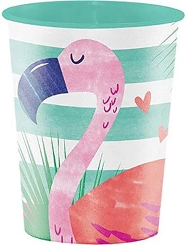 PIneapple 'N Friends Tropical Beach Summer Luau Party Favor 16 oz. Plastic Cup - Image 1 of 1