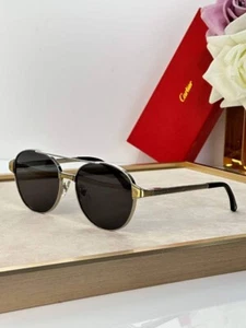 Santos de Cartier CT0601S black-silver Men's Sunglasses - Picture 1 of 9