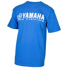 Yamaha Short Sleeve Shirt-Blue/White Logo