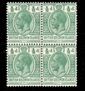 Solomon Islands Scott 28 Very Fine Mint Never Hinged Block Of Four - Picture 1 of 1