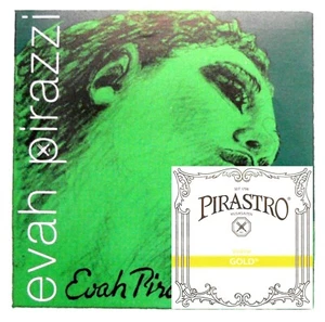 **Best Price** Evah Pirazzi Violin String 4/4 Set - PIRAZZI E GOLD PLATED BALL** - Picture 1 of 4