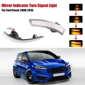 Mirror Indicator Turn Signal Light Lamp Clear Lens For Ford Focus 2008-2016 - Bild 1 von 8