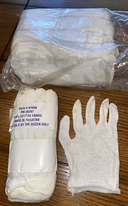 LOT (60) White Gloves Soft Thin Jewelry Inspection Cotton SMALL/MED NEW SEALED - Picture 1 of 2