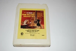 14 MORE OF HANK WILLIAMS GREATEST HITS VOL.2. 8 TRACK TAPE - Picture 1 of 4