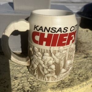 Brax Kansas City Chiefs 3D Relief NFL Football Team Beer Mug 28oz Bar Cup Stein