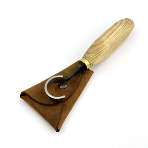 Hand-Forged Spoon Carving Hook Knife – Carbon Steel Blade. Sharp & Ready to Use - Picture 1 of 14