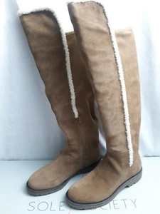 Sole Society Boots Women Size 9.5 So-Juno Cowsplit Suede - Picture 1 of 23