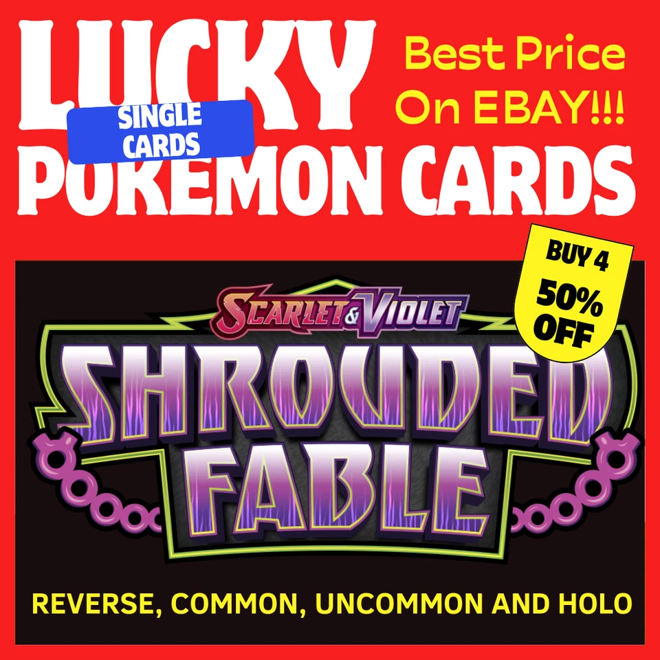 SHROUDED FABLE - COMMON, UNCOMMON, HOLO & REVERSE - CHOOSE YOUR POKEMON-MULTIBUY - Image 1 of 1