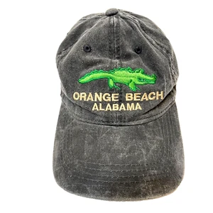 Orange Beach Alabama Youth Gray Ballcap Embroidered Adjustable Unisex - Picture 1 of 7