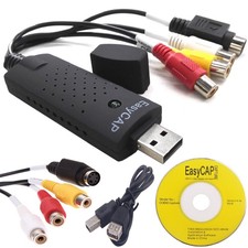 EasyCAP USB  Video Capture Card Adapter TV DVD VHS Captura de v deo Card Audio