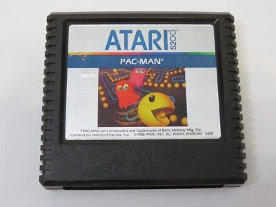 PAC-MAN Video Game Cartridge (Atari 5200, 1982) Used Loose Tested - Image 1 of 2