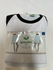 New Honeydew Pajamas Set Womens Large Raglan Sleeve Pants Stretch Soft Gray Sz L - Picture 1 of 4