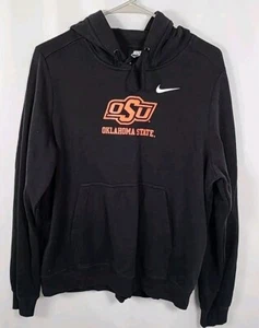 Nike Hoodie Oklahoma State Cowboys Men’s L Black Pullover OSU  - Picture 1 of 6