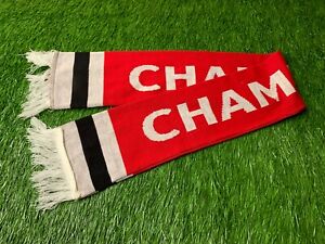 MANCHESTER UNITED ENGLAND # 19 CHAMPIONS FOOTBALL SOCCER FAN SCARF ONE size