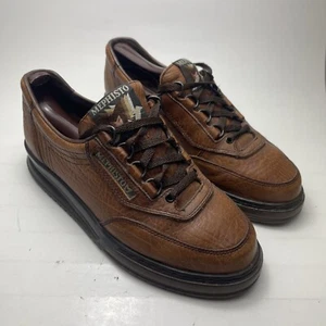 Mephisto Ladies 8 US Match Brown Grain Leather Walking Sneakers Portugal (READ) - Picture 1 of 16