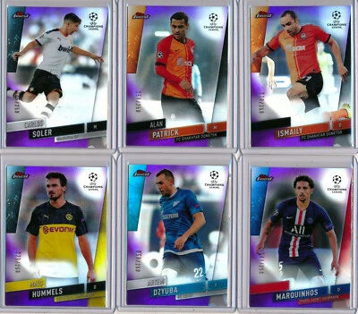 2020 Finest UEFA Champions PURPLE REFRACTOR /250 - PICK Your OWN PLAYER - Image 1 of 4