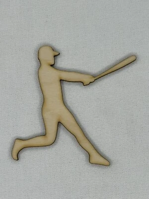 定制激光切割未完成棒球面糊形状木质工艺镂空 — 第 1/2 张图片