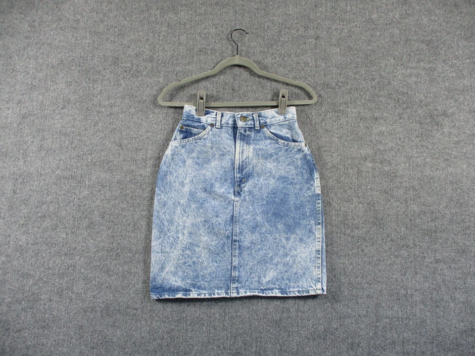 Falda corta vaquera vintage Sunset azul para mujer 5 azul lavado ácido años 80 90 EE. UU. Foto 1 de 4