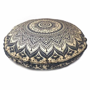 New 32" Large Mandala Round Pillow Case Bohemian Meditation Floor Cushion Covers - Picture 1 of 144