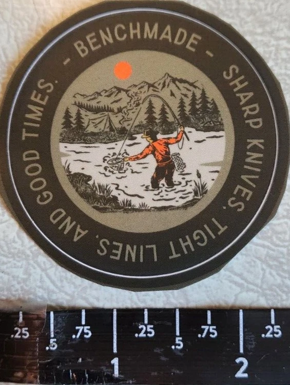#11 - Benchmade Knives Gone Fishin' Series Vinyl Decal Sticker Shot Show 2024 - Image 1 of 1