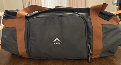 K-WAY Weekender 100 Duffel Bag / Backpack Color: Camel Preowned - Image 1 of 4