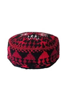 TRIBAL HAND STITCHED & EMBROIDERED AFGHAN/UZBEK HAT FROM MAZAR -I-SHARIF- 21.25" - Picture 1 of 4