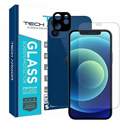 Tech Armor HD Clear Camera lens and Screen Protector for iPhone 12 mini (1-Pack) - Image 1 of 4