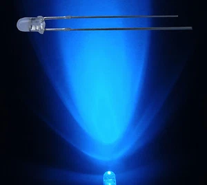 25 St. 3mm Led Leds BLAU 25° Gehäuse klar ULTRAHELL - Bild 1 von 1