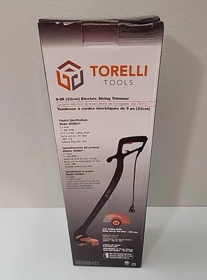 NEW! TORELLI TOOLS ELECTRIC STRING TRIMMER / EDGER – 9” CUTTING WIDTH - Image 1 of 4
