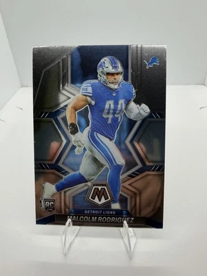 2022 Panini Mosaic #400 Malcolm Rodriguez Rookie Card Detroit Lions - Image 1 of 4