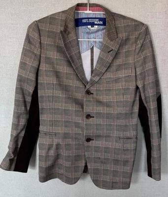 Junya Watanabe Garçons XS Wool Blend Checked Tailored Jacket, Pre-owned - Image 1 of 4