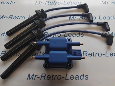 BLUE COIL PACK & 10MM PERFORMANCE IGNITION LEADS MINI COOPER S R50 R52 R53 R56 - Image 1 of 4