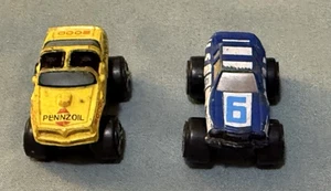 Micro Machines Turbo Wheels Yellow Pennzoil - Trans Am - Blue Pontiac Grand Prix - Picture 1 of 5