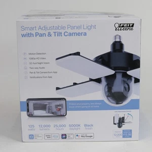 Feit Smart Adjustable Panel Light w/ Pan & Tilt Camera ADU/CAM/PAN/WIFI/LED - Picture 1 of 7