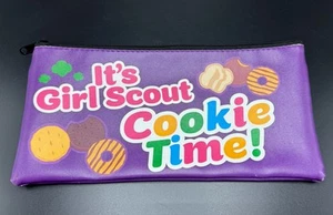 Girl Scout Cookie Sale Money Pouch Zipper It’s Girl Scout Cookie Time - Picture 1 of 8