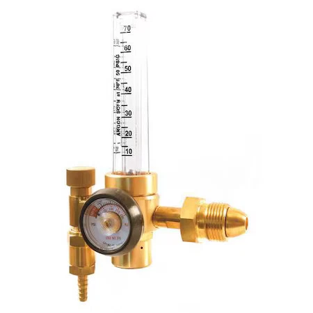 Regulador de caudalímetro Uniweld Rf2480-580, argón, etapa única, entrada de 0,965"-14, Foto 1 de 1