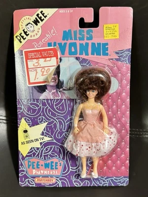 Pee-Wee Herman Playhouse Miss Yvonne 6" Action Figure Matchbox Sealed New - Image 1 of 2
