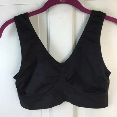 Sujetador Genie Negro Pull Over Bralette Talla 4X Nuevo, Faltan Almohadillas Foto 1 de 4