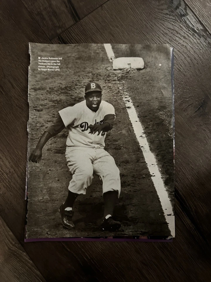 Photo 8 x 11 Photo Pinup LOS ANGELES DODGERS JACKIE ROBINSON Baseball Brooklyn - Image 1 of 1