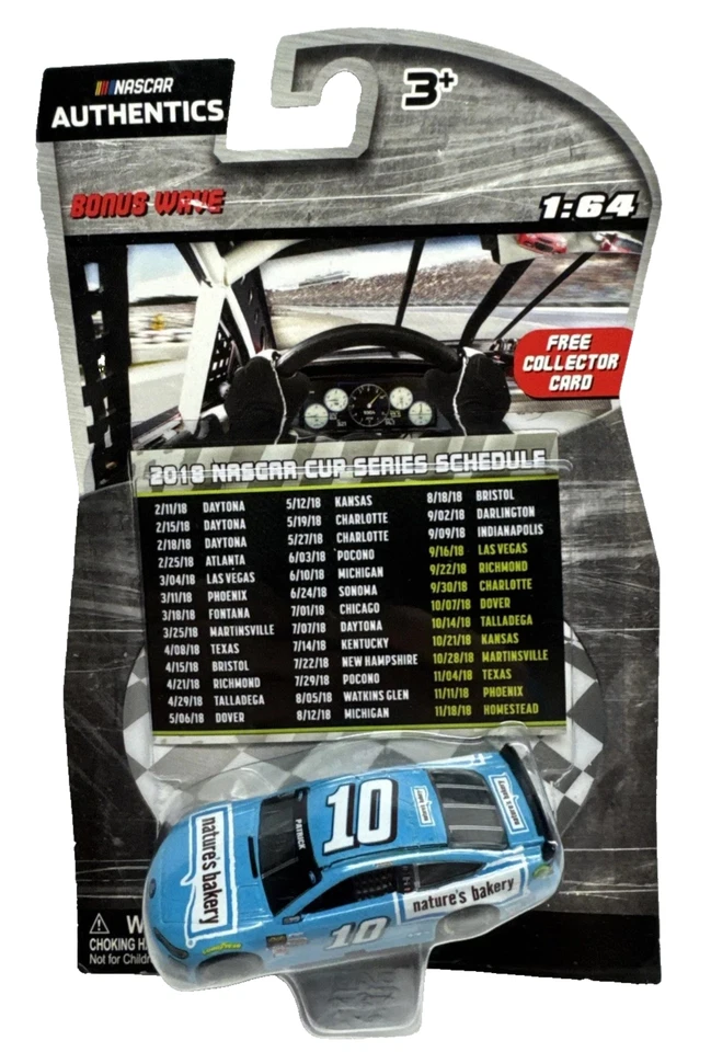 Danica Patrick Authentics 奖金 #10 Nature’s Bakery 2018 年时间表免费送货! — 第 1/1 张图片