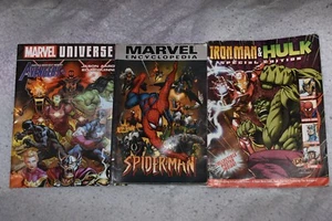 MARVEL ENCYCLOPEDIA: SPIDERMAN / Iron Man & Hulk / Marvel Universe ( Lot 3 ) - Bild 1 von 8