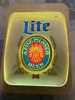 Vintage Miller Lite Beer Light Up Sign  Early 1970’s Good Working Condition