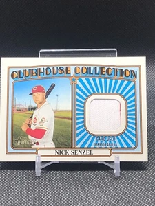 NICK SENZEL 2021 TOPPS HERITAGE HIGH CLUBHOUSE COLLECTION GAME-USED JERSEY RELIC - Picture 1 of 1