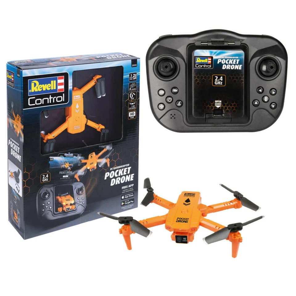Quadrocopter Drohne Pocket Drone HD Kamera Cam & Live Übertragung FPV Revell NEU - Bild 1 von 1