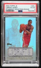 2003-04 Topps Jersey Edition LeBron James #jeLJ PSA 4 Rookie RC